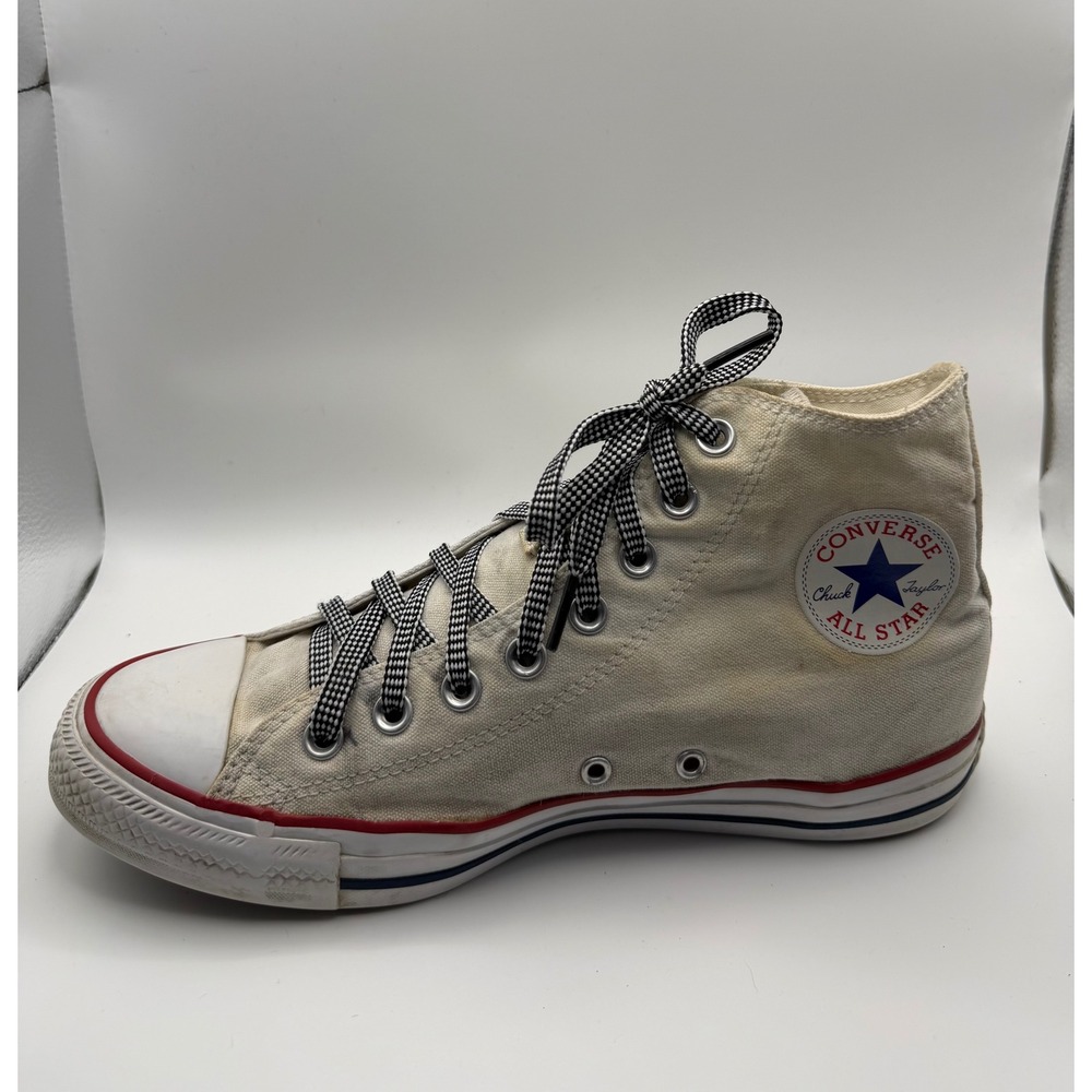 Converse Chuck Taylor All Star High Top Mens 8 Wos 10 White Good M7650 Sneaker